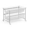 2-Tier Metal Under Sink Sliding Cabinet Basket Organizer Bathroom Storage Shelf